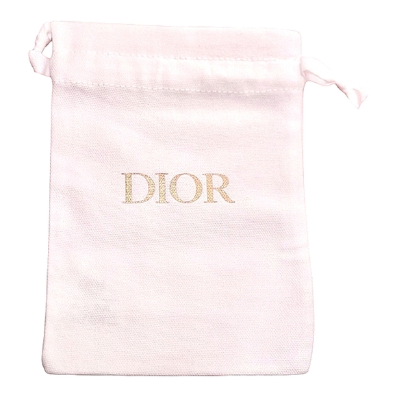 DIOR SMALL DRAWSTRING CANVAS COSMETIC OR JEWELRY POUCH NEW - Picture 2 of 3